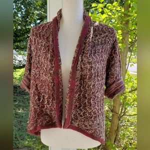 Cato Open Knit Sweater Cardigan